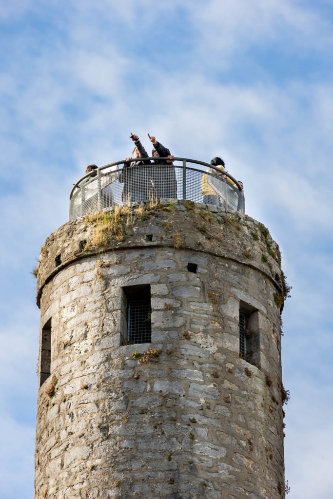Top of the round tower at St Canice's Cathedral
